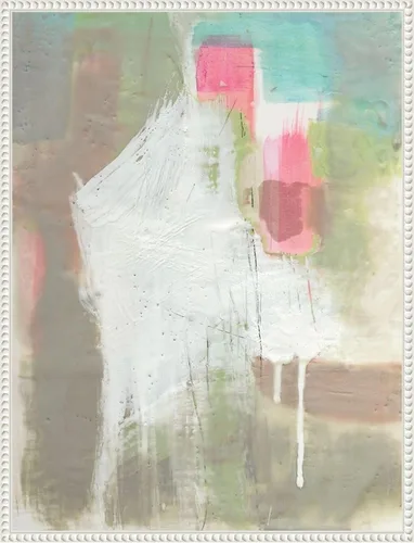 Vista 13 de Amanti Art Framed Canvas Wall Art 24x18 Retro Splash II by Jennifer Goldberger, Framed Wall Art Canvas, Abstract Artwork, Traditional Decor, Medium