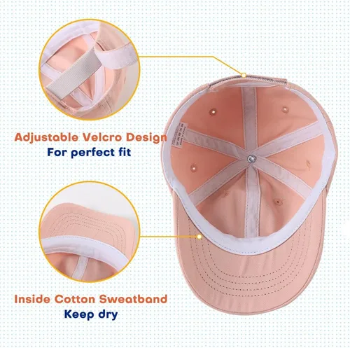Vista 42 de Peecabe Gorra de béisbol para niños pequeños, unisex, de algodón, ajustable, para bebés, niños, gorra de béisbol para niñas de 1 a 5 años