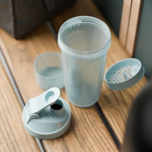 Vista 7 de Botella agitadora de proteínas Smartshake para mezclas de proteínas - Paquete de 4 - 13.5 onzas Vasos agitadores para batidos de proteínas SLIM