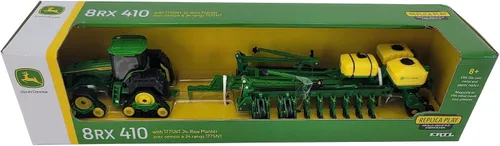 Vista 3 de John Deere 1/64 8RX 410 con sembradora de 24 hileras 1775NT juguete - LP82766