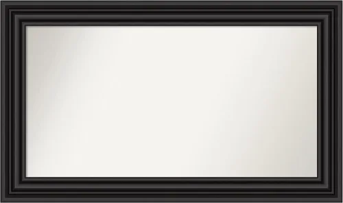 Vista 16 de Amanti Art Espejo personalizado, espejo de baño negro puente, espejo de pared o espejo de tocador de baño sobre el fregadero (26 x 26 pulgadas)