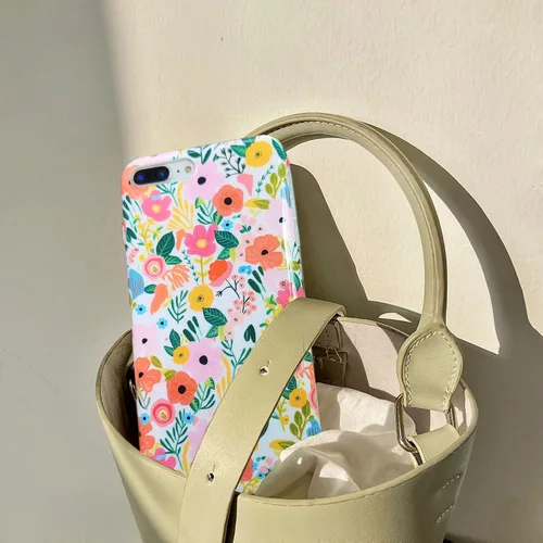 Vista 9 de J.west Funda para iPhone 8 Plus, iPhone 7 Plus 5.5, suave, a prueba de golpes, bonita funda protectora floral para mujer, diseño de flores