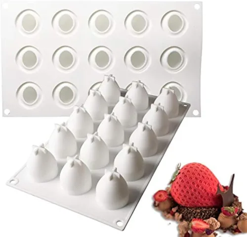 Vista 34 de OCPO KITCHEN Moldes de silicona con forma de corazón 3D para hornear pasteles de mousse, molde de silicona 3D para dulces, pastelería, chocolate