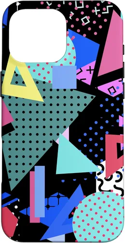 Vista 19 de 80s Geometric Memphis Pattern Vintage 1980s 90s Phone Cover Case for iPhone 17