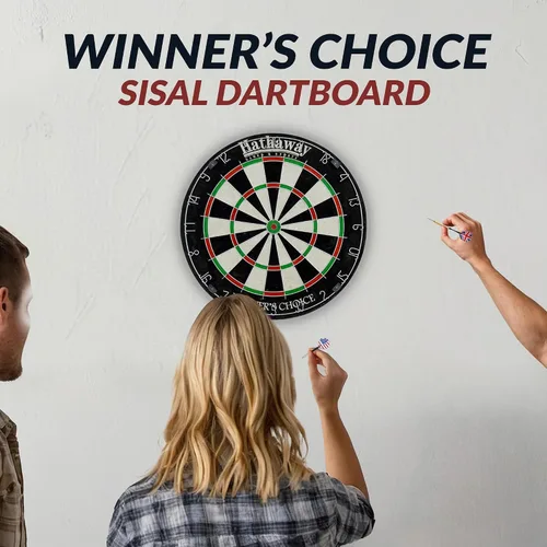 Vista 4 de HathawayWinner's Choice 18-in Bristle Dartboard