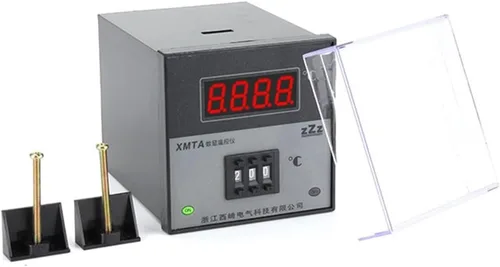 Vista 2 de Dial Code 0-600 Celsius Degree K J PT100 AC 220V 96 * 96 mm Electronic Digital Temperature Controller Thermostat(XMTA J 600)
