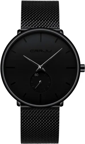 Vista 15 de Mens Watches Ultra-Thin Minimalist Waterproof - Fashion Wrist Watch for Men Unisex Dress with Stainless Steel Mesh Band
