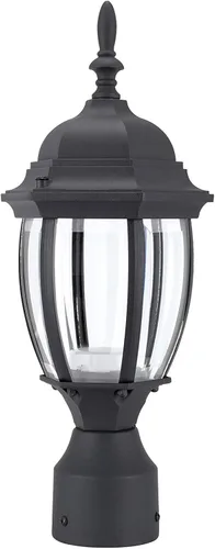 Vista 11 de LIT-PaTH Accesorio de iluminación LED para exteriores, farol de poste, 9.5 W, 800 lúmenes, blanco cálido de 3000 K, carcasa de aluminio más vidrio