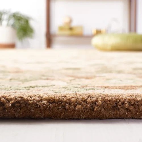 Vista 5 de SAFAVIEH Antiquity Collection - Alfombra decorativa de 3 x 5 pies, color marfil y beige, hecha a mano, lana tradicional, ideal para zonas de alto