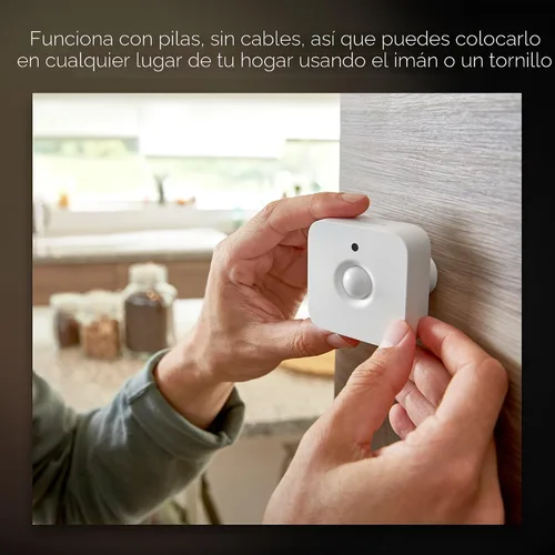 Vista 5 de Philips Hue Sensor de movimiento – Exclusivamente para luces inteligentes Philips Hue – Requiere Hue Bridge – Instalación fácil y sin cables