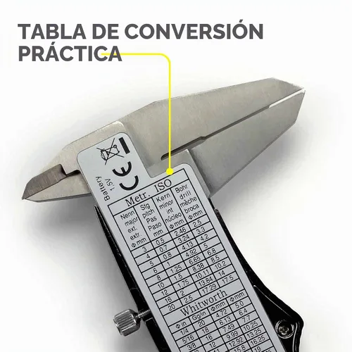 Vista 6 de General Tools Calibrador digital #147 - Herramienta de medición de precisión de 6 pulgadas - Regla de acero inoxidable