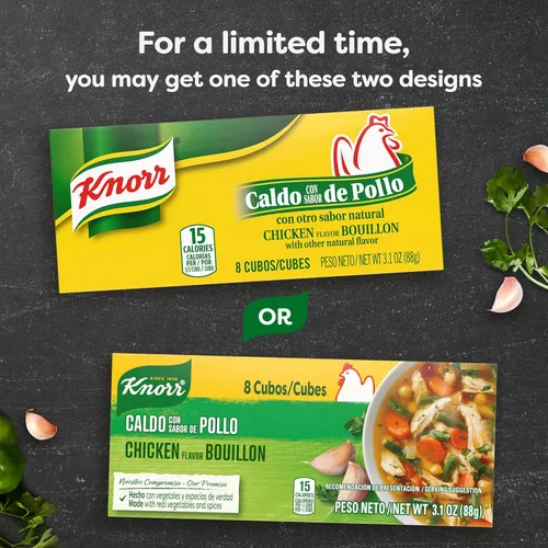 Vista 4 de Knorr Cube Bouillon paquete de 24 Pollo 3.1 oz