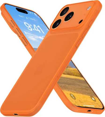 Vista 10 de memumi Funda ultradelgada para iPhone 17 Pro Max de 0.01 in ligera [sensación sin funda] Funda rígida mate con protección de cámara para iPhone 17