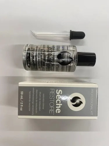 Vista 3 de Seche Restore Top Coat - Esmalte de uñas más delgado, Revive esmalte de uñas grueso que extiende la vida de la manicura, 2 onzas líquidas