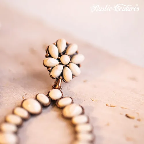 Vista 7 de Pendientes de turquesa occidental de Rustic Couture para mujer, joyería de país occidental