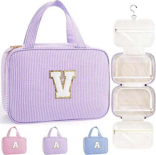 Vista 22 de TOPEAST Regalos de Navidad para Mujeres, Adolescentes y Niñas - Bolsa de Aseo Colgante de Viaje y Bolsa de Maquillaje, Bolsa de Aseo Personalizada