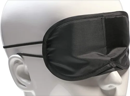 Vista 4 de Shapenty Máscara negra para ojos vendados, juego de viaje para siesta y ayuda para dormir, guía de luz para relajarse por la noche, cubierta
