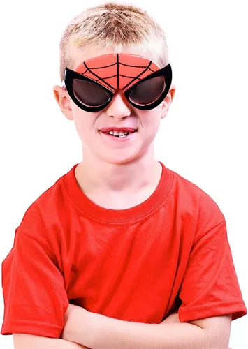 Vista 3 de Sun-Staches Gafas de sol para disfraz de Marvel Lil' Characters Spiderman Party Favors UV400
