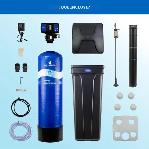 Vista 6 de Aquasana SimplySoft® Ablandador de agua de 40.000 granos - Reducción de agua dura para toda la casa - Sistema de tanque base y gabinete WH-SF40-BASE