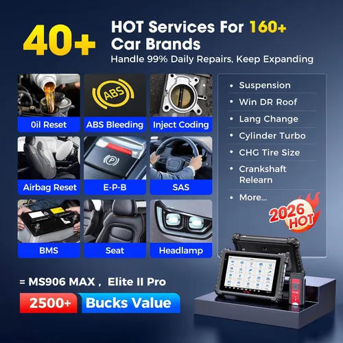Vista 5 de Autel Escáner MaxiSys MS906 PRO, MS906Pro 2026 Igual que MS906MAX, ECU superior Elite 2.0 de MS906BT MP900BT MP900 MS908S, prueba bidireccional 3K+