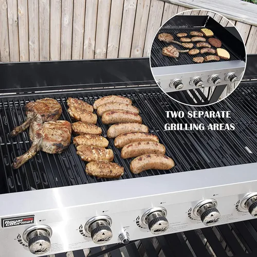 Vista 5 de Placa de calor para parrilla de gas gourmet real y exterior seleccionada
