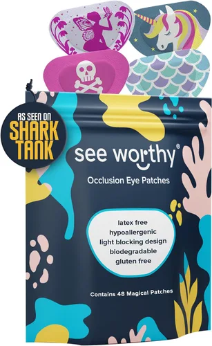 Vista 9 de Parche adhesivo para niños y adultos, como se ve en Shark Tank, transpirable, cómodo parche floral para ojos perezosos, parches médicos