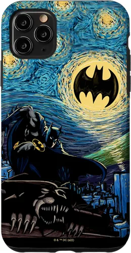Vista 13 de DC Comics Batman Starry Night Style Painting Case para iPhone 17