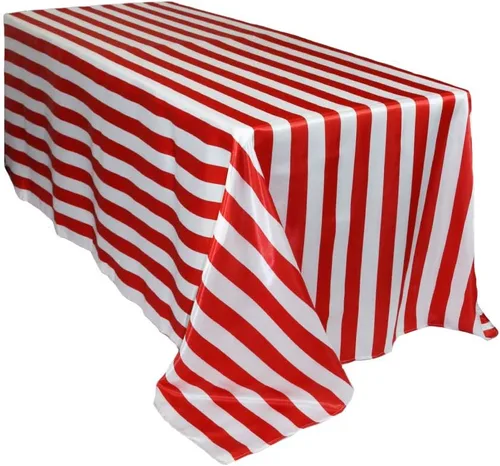 Vista 9 de YOUR CHAIR COVERS - Mantel rectangular de satén de 60 x 102 pulgadas - Mantel rectangular de satén brillante para mesas rectangulares de 6 pies
