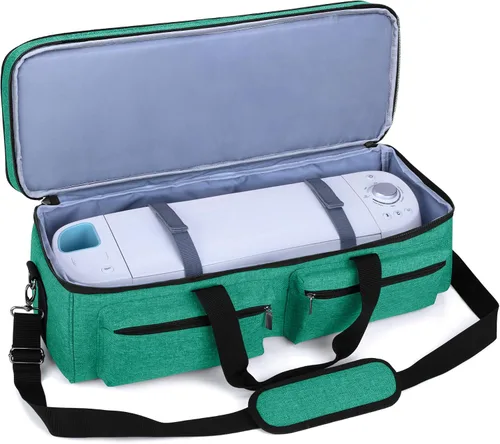 Vista 3 de LUXJA Bolsa de doble capa para Cricut Explore Air (Air2) y Maker, verde Verde Oscuro