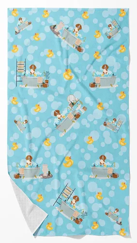 Vista 53 de Caroline's Treasures WDK5738BTLG Airedale - Toalla de baño grande para bañera