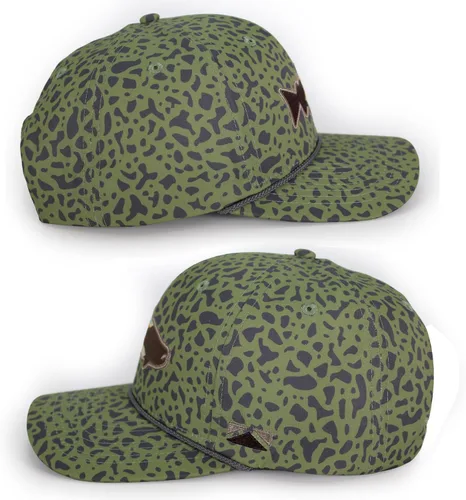 Vista 11 de Paramount Outdoors Sombrero de pesca de trucha al atardecer, diseño de silueta de pez de montaña, sombrero para exteriores con cómodo Snapback