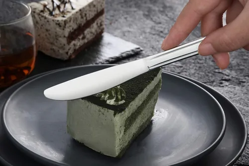 Vista 8 de New Star Foodservice Dominion Pattern - Cuchillo de cena de acero inoxidable 18/0, 8.2 pulgadas, juego de 12, grado comercial