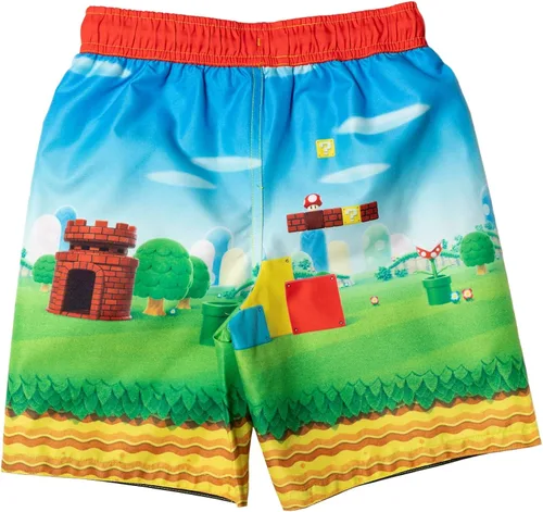 Vista 3 de SUPER MARIO Nintendo Mario Luigi Yoshi - Traje de baño para niños pequeños