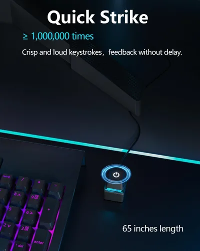 Vista 7 de Oddtone Botón de encendido para PC, interruptor de alimentación LED externo de escritorio encendido/apagado, 65 pulgadas, botón de inicio de PC