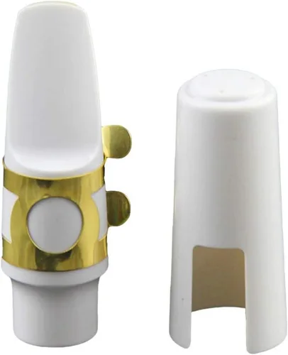 Vista 7 de EXCEART Cabeza de saxofón alto (blanco, resina, 1 unidad)