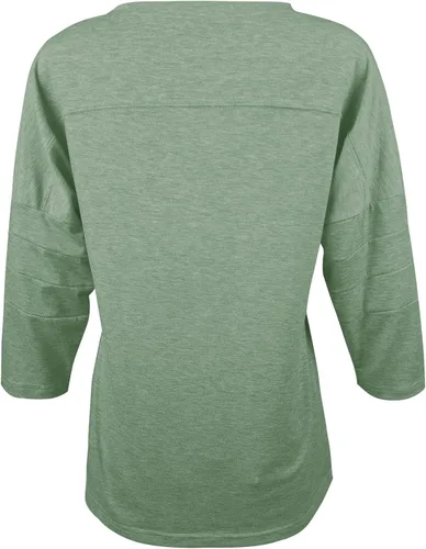 Vista 5 de Dailiup Camisetas casuales de manga 34 para mujer, holgadas, cuello redondo, lindas, blusas básicas