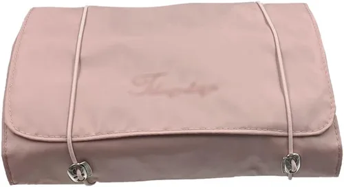Vista 9 de Bolsa organizadora de cosméticos para viajes, bolsa de maquillaje extraíble 4 en 1, neceser de aseo para mujeres y niñas, bolsa portátil, bolsa