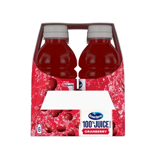 Vista 12 de Ocean Spray® Mezcla de jugo de arándano 100%, 10 onzas líquidas, 6 unidades (paquete de 1)