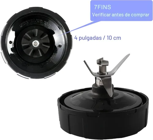 Vista 7 de 1 paquete de conjunto de cuchillas extractoras de 7 aletas para licuadora Ninja, cuchilla para licuadora Ninja, piezas de repuesto compatibles