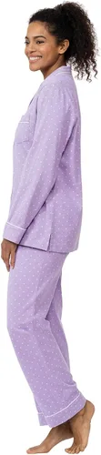 Vista 27 de PajamaGram Conjunto de pijama para mujer – Pijama para mujer, jersey novio, 100% algodón
