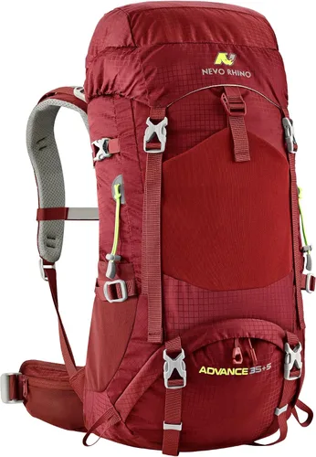 Vista 10 de N NEVO RHINO Mochila de senderismo con marco interno 40L con cubierta de Negro