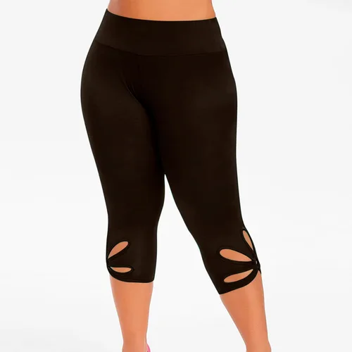 Vista 89 de Pantalones capri para mujer, estilo casual, de verano, elásticos, de cintura alta, pantalones de yoga, ajuste atlético, pantalones deportivos