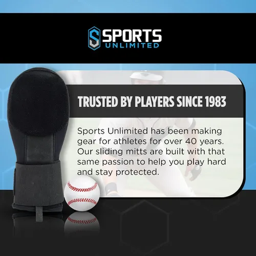 Vista 8 de Sports Unlimited Guante deslizante de béisbol para jóvenes/adultos, mano derecha o izquierda para béisbol y sóftbol