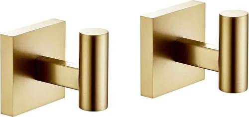 Vista 16 de KOKOSIRI Ganchos para batas de baño, ganchos para toallas, ganchos montados en la pared, accesorios de baño, paquete de 2 unidades, color negro