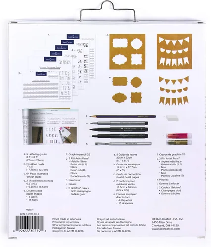 Vista 2 de Faber-Castell Kit de letras creativas - Letras a mano para principiantes