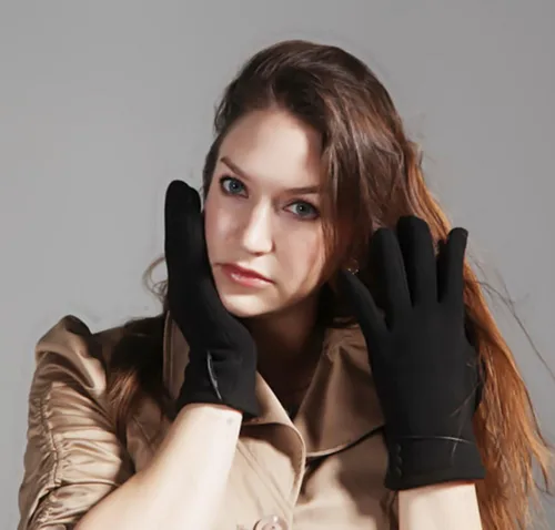 Vista 25 de Tomily - Guantes de forro polar para mujer con pantalla táctil