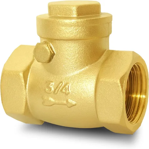 Vista 15 de Válvula de retención horizontal de 1" NPT, latón, rosca hembra resistente