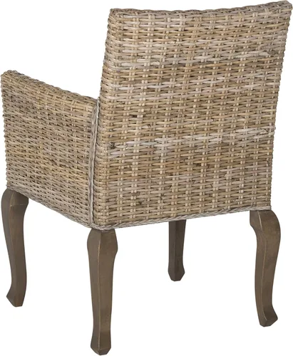 Vista 4 de Safavieh Home Collection Silla de comedor de mimbre natural Armando