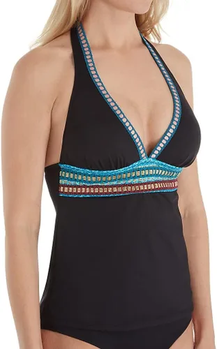 Vista 29 de La Blanca Traje de baño tankini con cuello en V para mujer Planta/Hojas de boceto