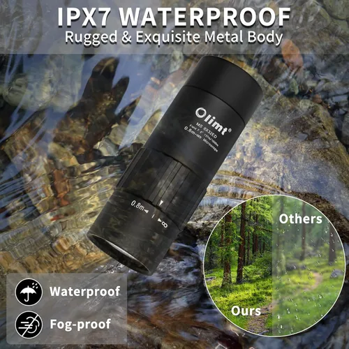 Vista 5 de Telescopio Monocular Olimt 8x32 Mini Monocular de Bolsillo Monoculares Compactos para Adultos
